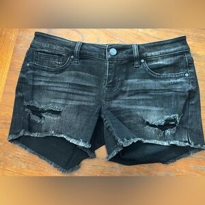 BKE Stella Black Denim Shorts